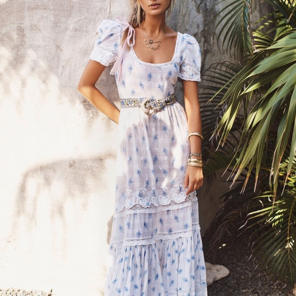 🤍Ballad Blue Loveshackfancy Ryan Dress - Picture 6 of 7